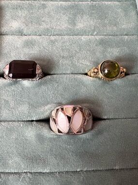 Lia Sophia Designer Ring Set (3) – Size 7 | Statement Jewelry Collection